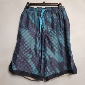 Nike Men's 11" Volley Swim Board Shorts Tidal Flow Horizon Obsidian Large Mesh